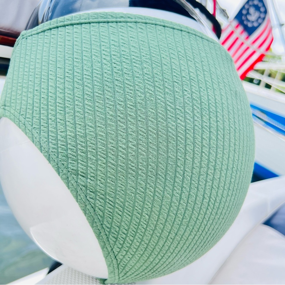 SHEIN Green Ribbed Bikini Set - Picture 6 of 15